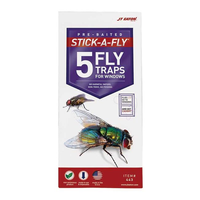 JT Eaton Pre-Baited Stick-A-Fly Fly Traps 2 Pack  image number null