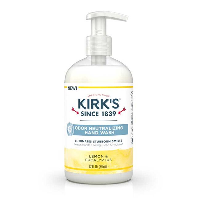 Kirk's Lemon & Eucalyptus Odor Neutralizing Hand Wash 12 oz image number null