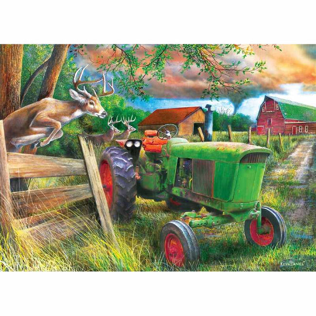 Farm & Country 1000 Piece Jigsaw Puzzle - "Deer Crossing" image number null