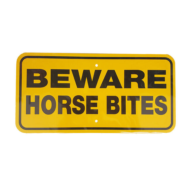 Noble Beasts Graphics Beware Horse Bites Sign image number null