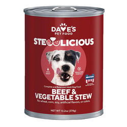 Dave's Pet Food Stewlicious Dog Food - Beef & Vegetable Stew - 13.2 oz