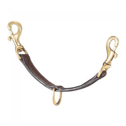 Tough1 Leather Lunging Strap with Brass Hardware