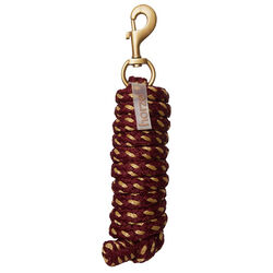 Horze Kenya Braided Soft Snap Lead - Rhubard Dark Red