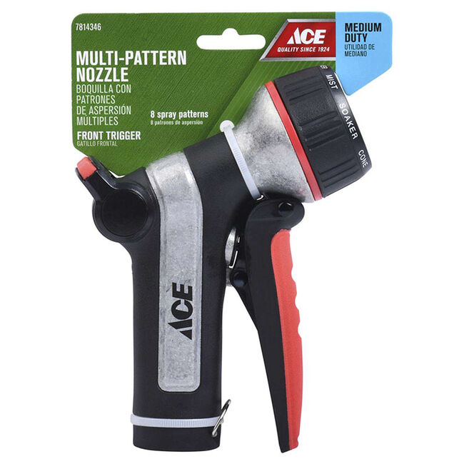 Ace Hardware Medium Duty Multi-Pattern Hose Nozzle image number null