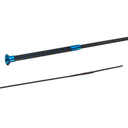 FLECK Fiberglass Dressage Whip with SilkTouch Coating and Blue Crystal Wrapped Grip