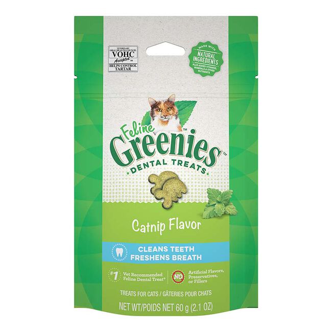 Greenies Feline Dental Treats - Catnip Flavor image number null