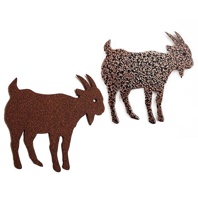 Metal Mazing Magnet - Handmade in NH - Goat image number null
