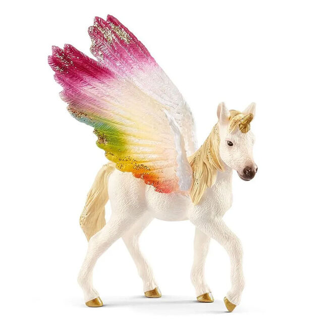 Schleich Winged Rainbow Unicorn Foal Kids' Toy image number null
