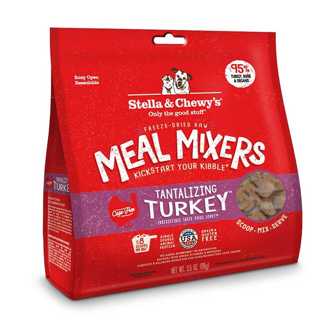 Stella & Chewy's Tantalizing Turkey Freeze-Dried Meal Mixer for Dogs - 3.5oz image number null