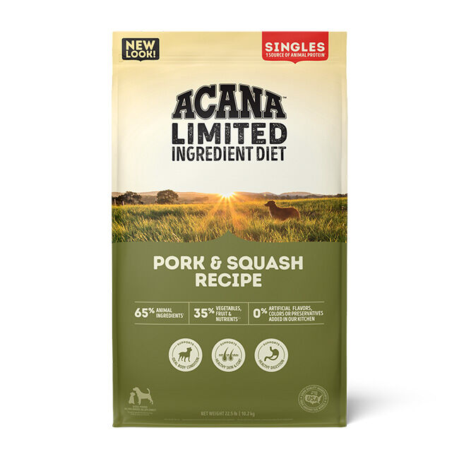 ACANA Singles Limited Ingredient Dry Dog Food - Pork & Squash image number null