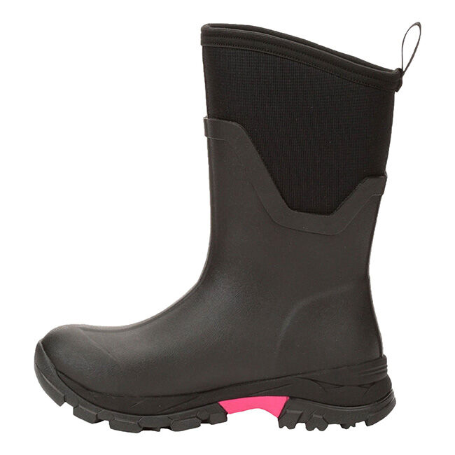 Muck Boot Company Women's Arctic Ice Mid Boot with Vibram Arctic Grip AT - Black/Pink image number null
