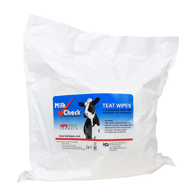 Milk Check Teat Wipes Refill Bag image number null