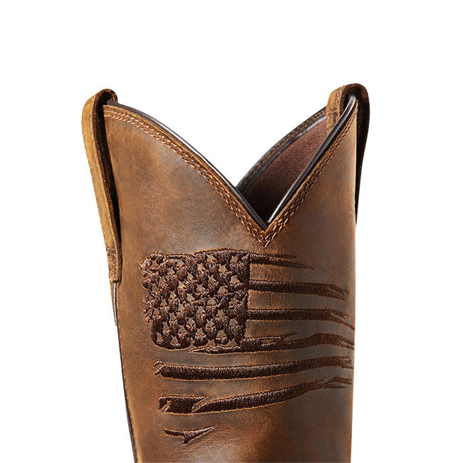 Ariat Men's WorkHog XT Patriot Waterproof Carbon Toe Work Boot - Distressed Brown image number null