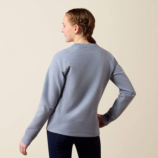 Ariat Kids' Martine Sweatshirt - Blue Grey Let's Play image number null