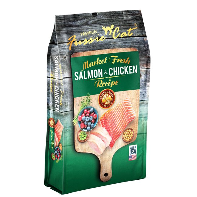 Fussie Cat Market Fresh Dry Cat Food - Salmon & Chicken image number null