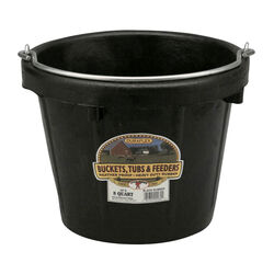Little Giant DuraFlex Rubber Pail - 8-Quart Capacity - Black
