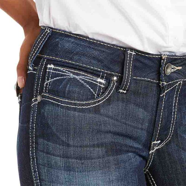 Ariat Women's R.E.A.L. Mid Rise Stretch Outseam Ella Skinny Jean image number null