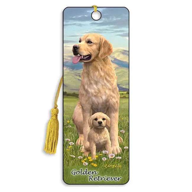 Artgame 3D Bookmark - Golden Retriever image number null