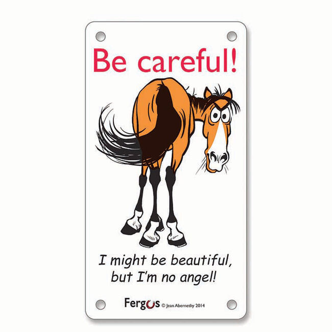 Kelley Equestrian "Be Careful" Fergus Sign image number null