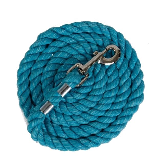 Perri's Solid Cotton Lead With Snap End - Turquoise image number null