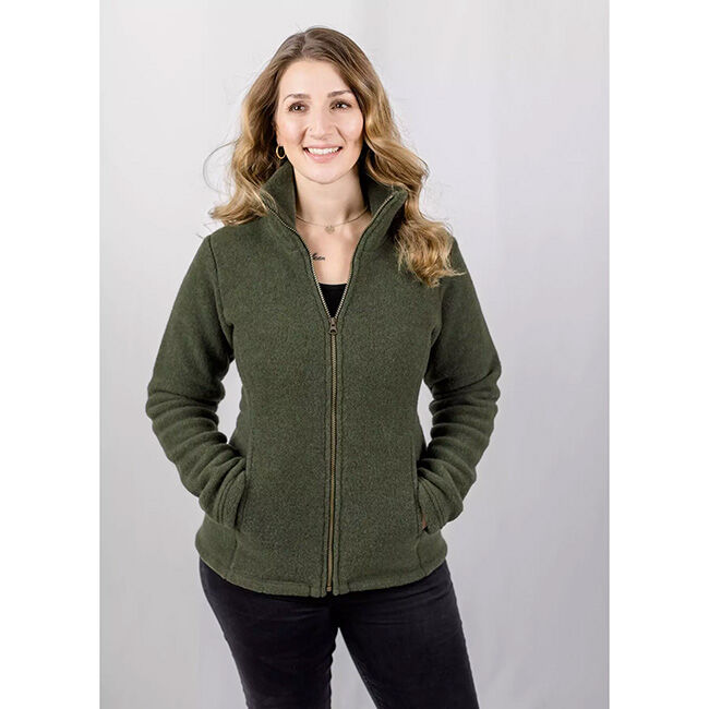 Engel Women's 100% Wool Zippered Jacket - Reed Melange image number null