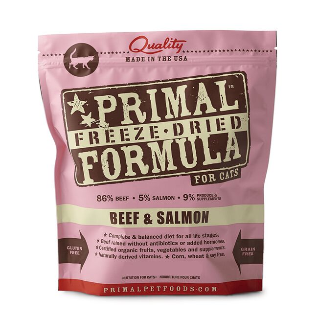 Primal Freeze-Dried Raw Nuggets Cat Food - Beef & Salmon Recipe image number null