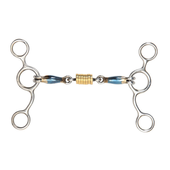 Shires Blue Sweet Iron Tom Thumb with Roller Link image number null