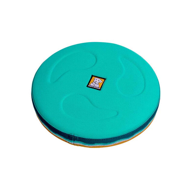 Ruffwear Hover Craft Dog Toy Aurora Teal image number null
