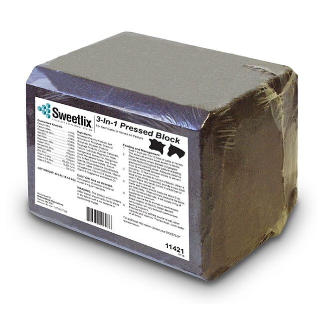 Sweetlix 3 In 1 Molasses Block 40 lb image number null