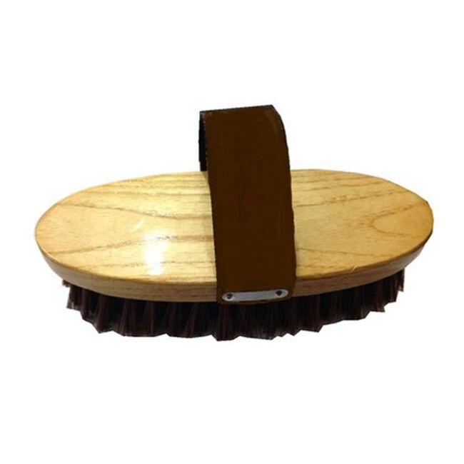 Champion 7-1/2" Body Brush with Leather Strap image number null