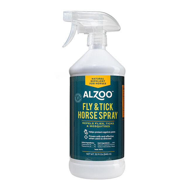 ALZOO Plant-Based Fly & Tick Horse Spray - 32 oz image number null