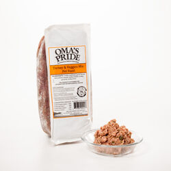 Oma's Pride Frozen Turkey & Veggie Mix for Dogs