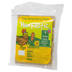 Hentastic Chicken Treats - Mealworms, Sunflower Hearts, and Oregano - 4-Pack