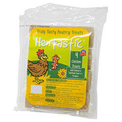 Hentastic Chicken Treats - Mealworms, Sunflower Hearts & Oregano - 4-Pack