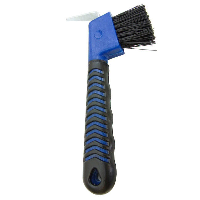 Intrepid International Rubber Grip Hoof Pick with Brush image number null