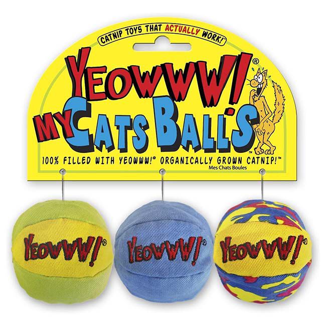 Yeowww! Catnip Cat Balls Toy image number null