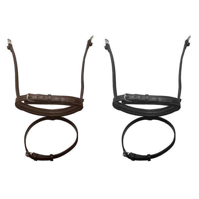 Bobby's English Tack Wide Padded Monocrown Noseband with Flash image number null