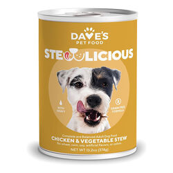 Dave's Pet Food Stewlicious Dog Food - Chicken & Vegetable Stew - 13.2 oz
