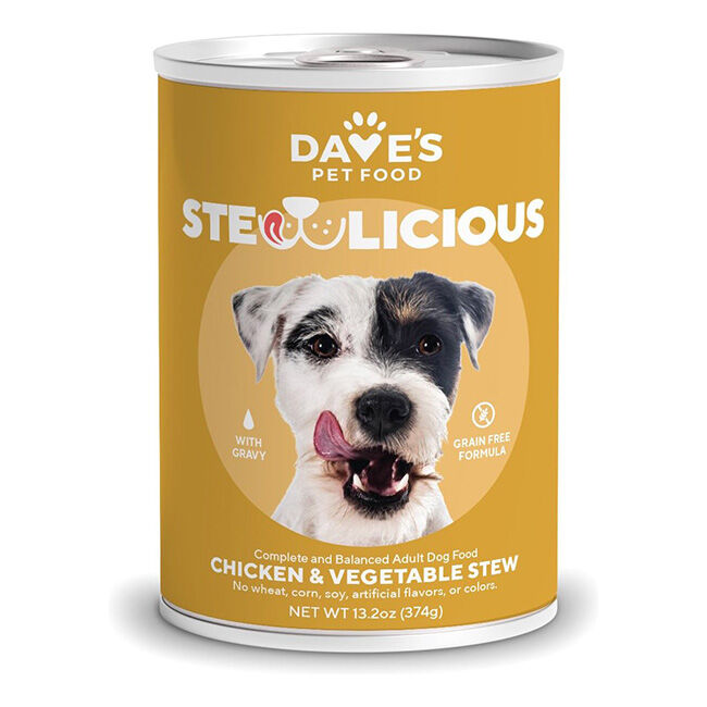 Dave's Stewlicious Chicken Casserole Canned Dog Food 13.2oz image number null