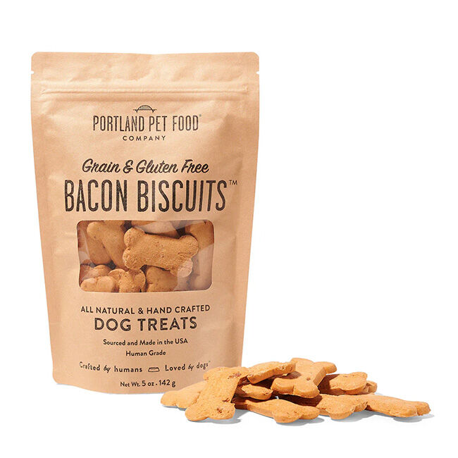 Portland Pet Food Company Grain & Gluten-Free Dog Treats - Bacon Recipe - 5 oz image number null