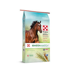 Purina Mills Omega Match Ration Balancing Horse Feed - 40 lb