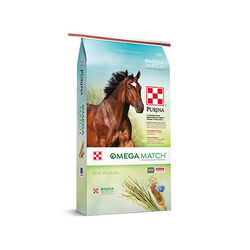 Purina Omega Match Ration Balancing Horse Feed - 40lb