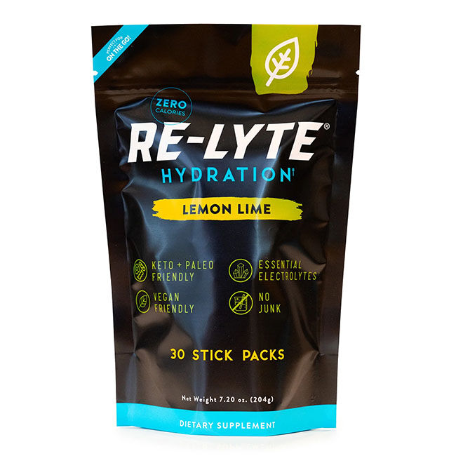 Redmond Life Re-Lyte Hydration Sticks - Lemon Lime - 30-Count image number null