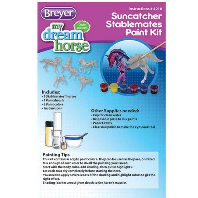 Breyer My Dream Horse Stablemates Suncatcher Paint Kit