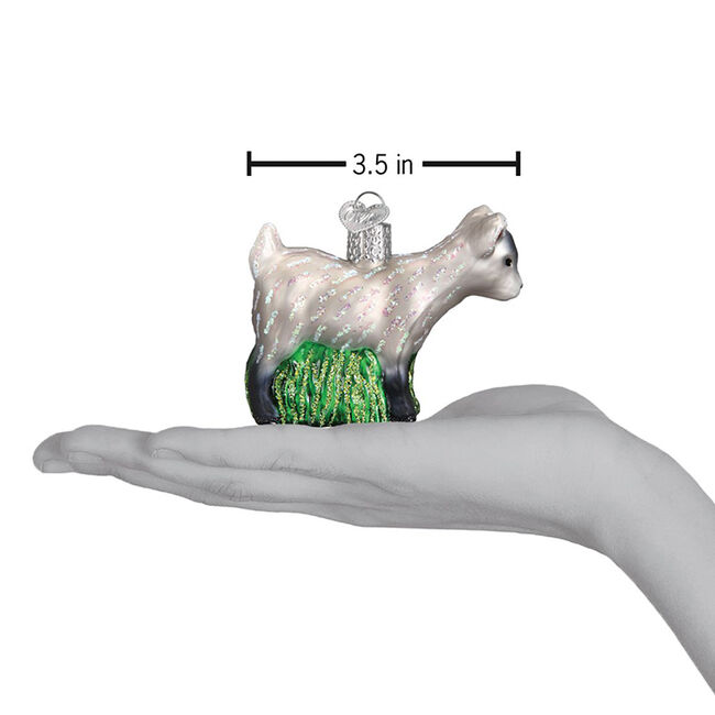 Old World Christmas Pygmy Goat Ornament image number null