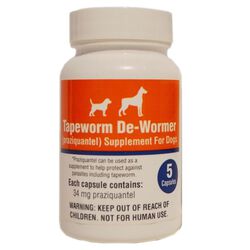 OurPets Tapeworm Dog Capsule, 5 Count