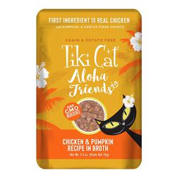 Tiki Pet Aloha Cat Wet Food Pouches - Chicken and Pumpkin - 2.5oz