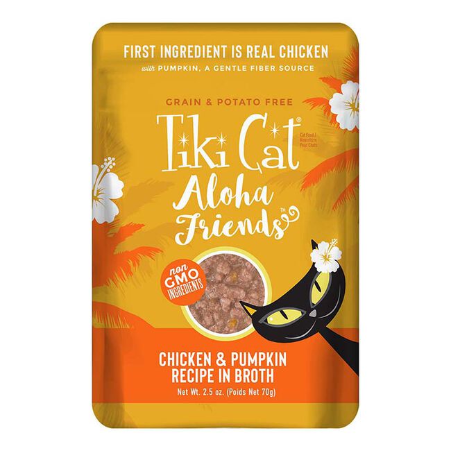Tiki Cat Aloha Friends - Chicken, Pumpkin & Egg - 2.5 oz image number null
