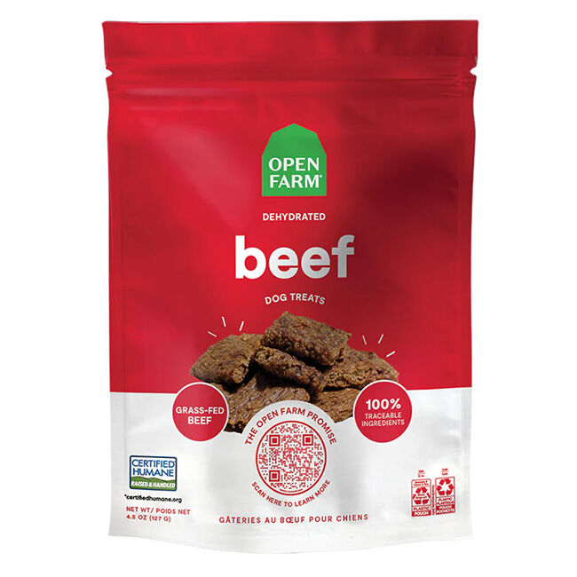 Open Farm Dehydrated Beef Dog Treats image number null