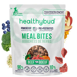 HealthyBud Meal Bites Freeze-Dried Raw Dog Food - Beef Recipe